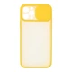 Силіконовий чохол для iPhone 12 mini зі шторкою, що захищає камеру UFT Yellow - зображення 1