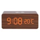 Деревянные светодиодные часы с беспроводной зарядкой UFT Wood Wireless clock Brown (UFTWWclockb) - изображение 5