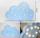 Декоративный детский LED светильник ночник Облачко UFT Funny Lamp Cloud 30 х 22х 2,8 см - изображение 7