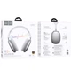 Беспроводные наушники HOCO W65 Happy BT5.4 headphones 400mAh Silver (6942007650342) - изображение 3