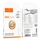 Адаптер Hoco UA36 - переходник iPhone Lightning (папа) to USB (мама) OTG transparent adapter Gold - изображение 3