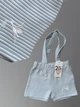 Подарочный комплект ( боди + шорты) Guess 6/9 мес 68-74 см Голубой - изображение 4