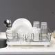 Сушарка для посуду з органайзером MBM HOME DR-02 WHITE біла - зображення 9