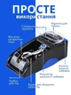 Машинка для сигарет електрична для набивання тютюна табака Gerui Blue компактна електронна ручна машина забивки сигаретних тютюнових гільз пристрій з забивки цигарок самокруток станок електронний електричні машинки сигаретні + гільзи 100 штук - зображення 2