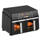 Аэрогриль мультипечь двойная iHunt Bro Dual Air Fryer 10L с двойной камерой (5 л + 5 л), 2200 Вт, сенсорное управление, нержавеющая сталь - изображение 4