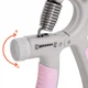 Эспандер кистевой пружинный с регулируемой нагрузкой Springos 20-50 кг FA0200 Grey/Pink - изображение 2