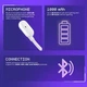 Беспроводная игровая гарнитура Proove Gaming Rapture (APP) black, накладные, складывающиеся, до 75 часов работы, Bluetooth 5.4, Type C, подсветка, черный - изображение 6