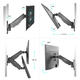 Кронштейн для телевізора ONKRON TV Wall Mount G120-B для екранів 13"-34" (4603728441375) - зображення 6