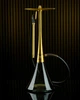 Кальян Oduman Orion Gold Black Glass 30см, нержавеющая сталь с титановым покрытием, золотистый - изображение 5
