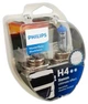 Комплект галогенових ламп PHILIPS 13342MDBVS2 H4 75/70W 24V P43t MasterDuty BlueVision - зображення 1