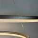 LED люстра підвісна у подвійному кільцевому корпусі Ø 65+83 см | Line F | Арт. MJ342-800+600 Ice Flower Silver - зображення 3