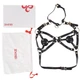 Портупея на грудь LOCKINK SEVANDA Queen Chest Harness with Removable Bra, чорна, зі знімними пестис - изображение 8