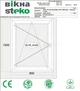 Окно-Steko 800-1000 мм 2-скла/аргон, левое - изображение 2