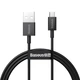 Кабель Baseus Superior Series Fast Charging Data Cable USB to Micro 2A 1m Чёрный - зображення 1