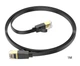 Патч-корд Hoco US07 General pure copper flat network cable (L-1M) Чорний - зображення 2