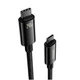 Кабель Baseus Tungsten Gold Fast Charging Data Cable Type-C to Type-C 240W 1m Чорний - изображение 2