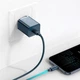 МЗП Baseus Super Si Quick Charger 1C 20W EU Синій - изображение 3