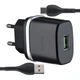 МЗП Hoco C12Q Smart QC3.0 charger set ( Type-C ) ( EU ) Чорний - изображение 1