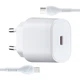 Зарядное устройство - блок и кабель набор Hoco N22 Jetta PD25W charger set C to iP (вилка EU) Белое - изображение 1
