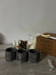 Подарочный набор для создания 3х свечей мини серый - изображение 3