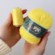 Пряжа из Норки, Желтый №824, 50 г/350 м, с дополнительной нитью для вязания - изображение 8