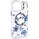 TPU+PC чохол Clear Garden with MagSafe для Apple iPhone 16e (6.1") Blue Blossom - 00000080895_1 - зображення 1