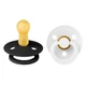Соска пустушка BIBS 0-6 m Colour Latex Round (кругла) – White / Black, 2 шт - зображення 3