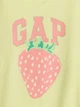 Детский комплект GAP футболка и шорты 1159847584 (Желтый 18-24M) на рост 79-84 см - изображение 4