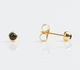 Пирсинг ушей Studex, позолоченный 14 карат, миниатюрные жемчужины из черного оникса, 12 пар M307Y - изображение 2