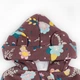 Теплый комбинезон для девочки Dexter`s с цветами coffee flower 74 см коричневый - изображение 2
