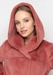 Роскошное Эко-Меховое Пальто 8291M-C Коралловый XL - изображение 4