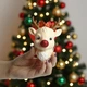 Новогодняя игрушка Олень Рудольф — елочное украшение из 3D-печати, стильный рождественский декор и подарок на Новый год - изображение 2