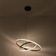 Светильник светодиодный подвесной LUMINARIA JULIE 75W 3R APP 600х1100 BLACK/CLEAR 220V IP20 с пультом ДУ - изображение 5