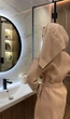 Жіночий подарунковий набір Bella3 халат та рушник COSY L Бежевий (cosy4452175s3) - изображение 3