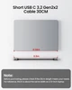Кабель Silkland USB C 20Gbps (0.3м), 240W PD, USB 3.2 Gen 2x2, 5K/4K 60Hz, для SSD, eGPU, Dock - изображение 5