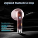 Навушники S05-0766 (Rosegold) бездротові, Bluetooth 5.3, 40г, ENC, IP7, Dual LED-дисплей, TWS - зображення 4