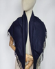 Кашемировый платок однотонный Оливия 100*105 см темно-синий - изображение 3