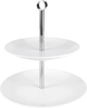 Підставка Orion порцелянова 2-рівнева Біла 25 см (8592381150624) - зображення 1