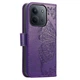 Чехол-книжка с рисунком UniCase Butterfly Pattern для Xiaomi Redmi 15C / Poco C85 - Dark Purple - изображение 7