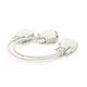 Розгалужувач VGA 0,2m, male to 2*female (тато-2*мама), White - зображення 2