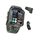 Смарт-часы с наушниками LEMFO T93 силиконовый ремешок Black Green (16343) - изображение 3