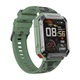 Смарт-часы с наушниками LEMFO T93 силиконовый ремешок Black Green (16343) - изображение 4