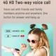 Дитячий наручний смарт годинник K15 з камерою, GPS відстеженням і 4G / WiFi Pink (16422) - зображення 3
