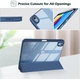 Чехол Clear Acrylic для iPad 11 (2025) / iPad 10 (2022) 10.9" с местом для стилуса Темно-синий - изображение 3