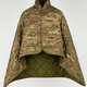Кемпинговое одеяло с чехлом Tactical Multicam 150×200 см KT7001006 — с кнопками, позволяющими использовать как пончо - изображение 1