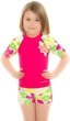 Топ солнцезащитный для девушек Aqua Speed T-SHIRT FLOWER 2123 розовый, мультиколор Дети 122 см - изображение 3