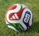 Мяч футбольный Adidas Trionda Mini World Cup 26 (размер 1) JD8034 яркий cувенирный мячик 15 см - изображение 2