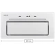 Кухонная вытяжка Weilor LUMINA WBG 66 White - изображение 5