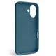 Чехол Fiji Silicone Case для Apple iPhone 17 бампер накладка Soft Touch с микрофиброй Cosmos Blue - изображение 2