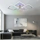 Управляемая светодиодная СМАРТ люстра ESLLSE OVAL RGB 120 Вт 7S 960x750x110мм Хром - изображение 6